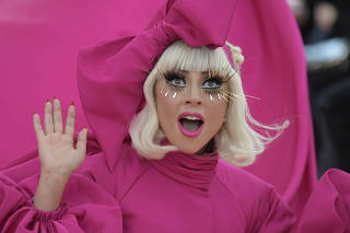 Lady Gaga at the Metropolitan Museum of Art's Costume Institute benefit gala in New York.