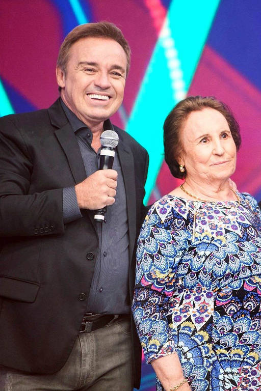 Gugu Liberato com a mãe, Maria do Céu
