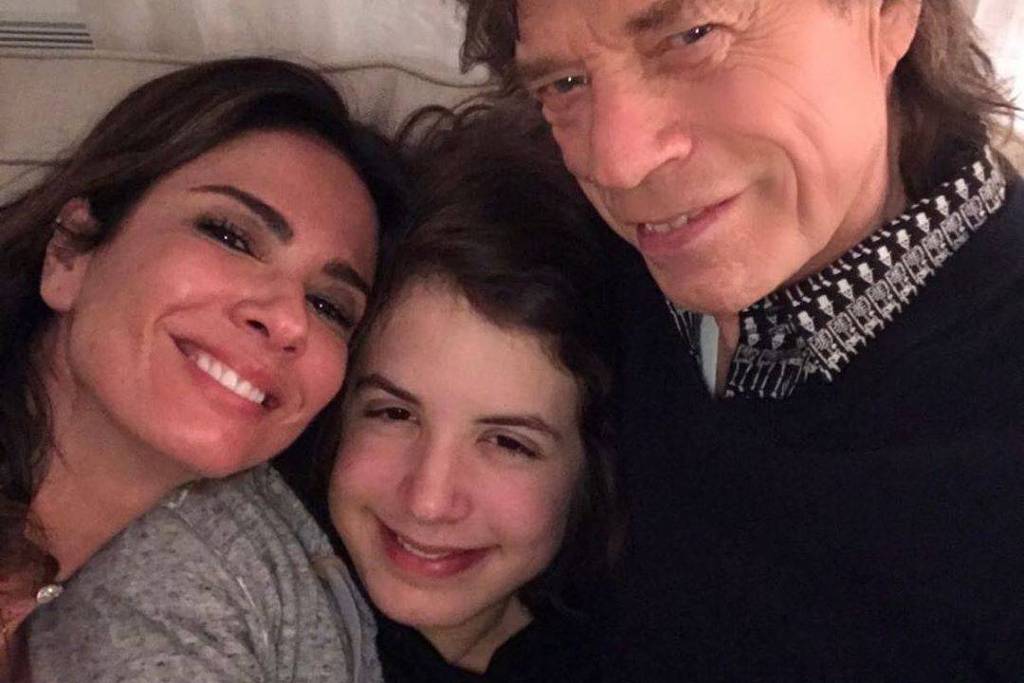 Luciana Gimenez, Lucas Jagger e Mick Jagger