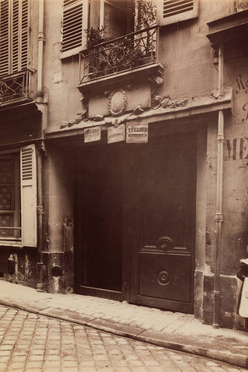 Fachada do número 14 da rua Servandoni, no início do século 20