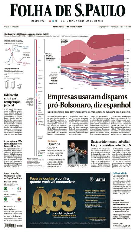  Fac-símile da edição de 18 de junho de 2019