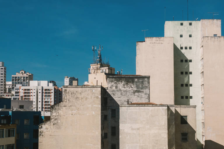 Céu visto da Santa Cecília, no centro da cidade