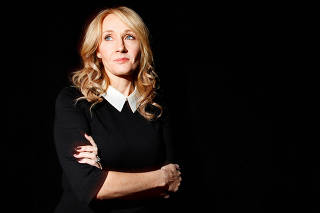 FILE PHOTO: Author J.K. Rowling poses for a portrait in New York, USA