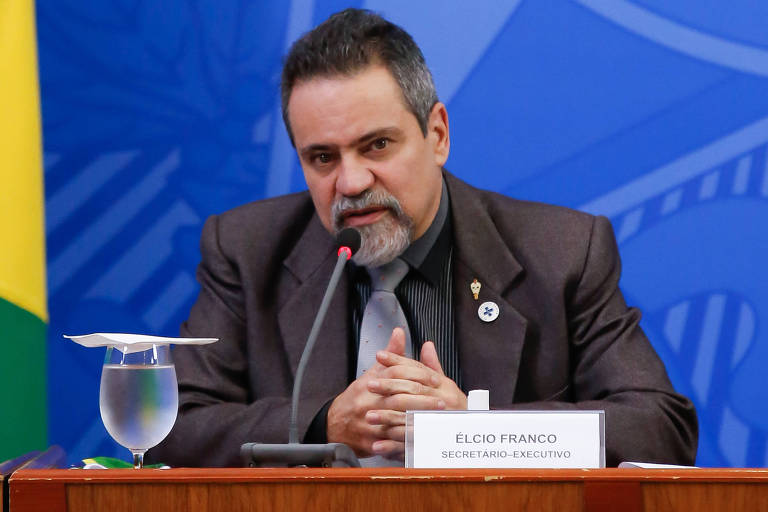 Élcio Franco, Secretário-Executivo do Ministério da Saúde, em reunião da pasta em junho de 2020