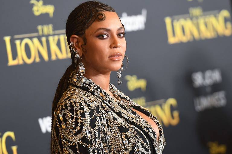 Beyoncé na premiere do filme "Rei Leão" (Disney) em 2019 