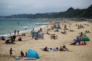 General view of Bournemouth Beach, in Bournemouth