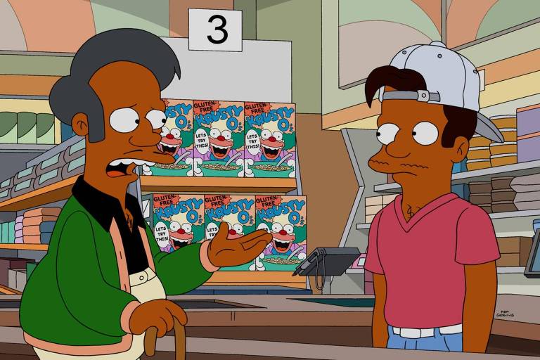 O personagem Apu, da animação "Os Simpsons"