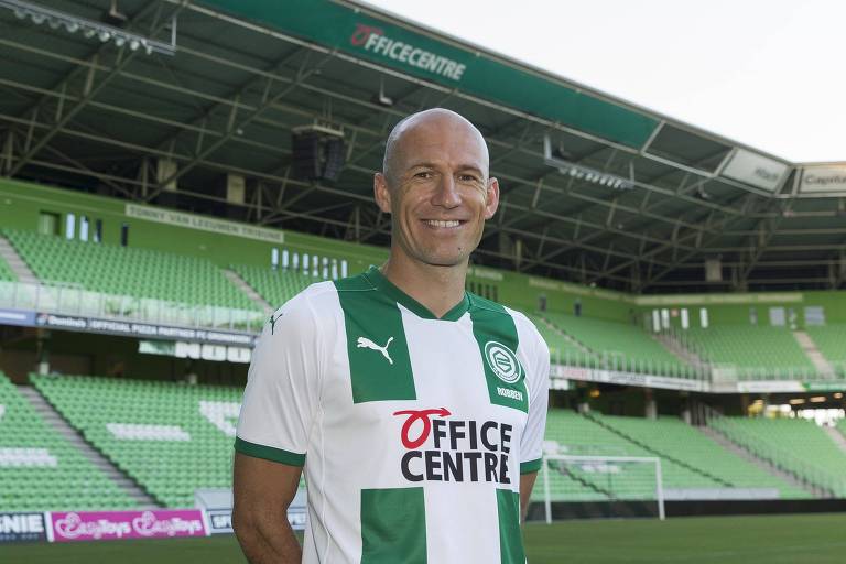 Arjen Robben com a camisa do Groningen
