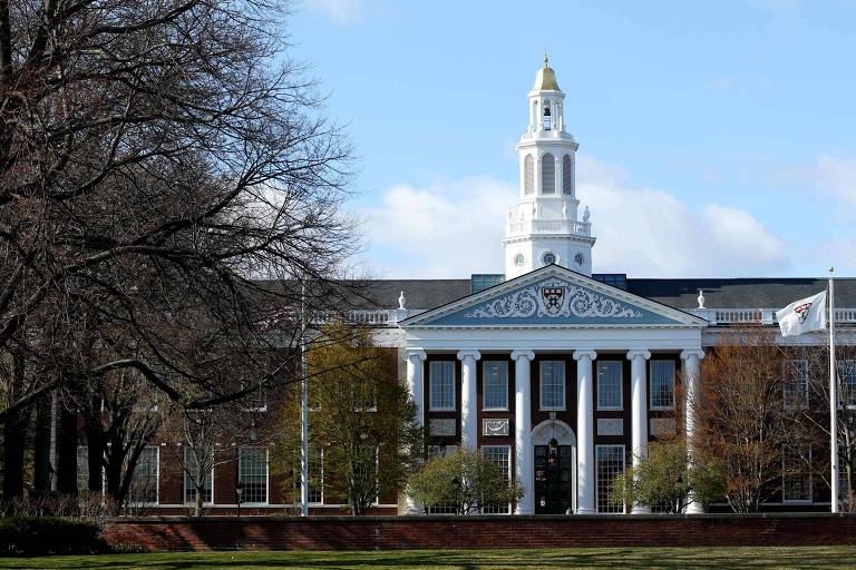Vista geral do campus da universidade de Harvard