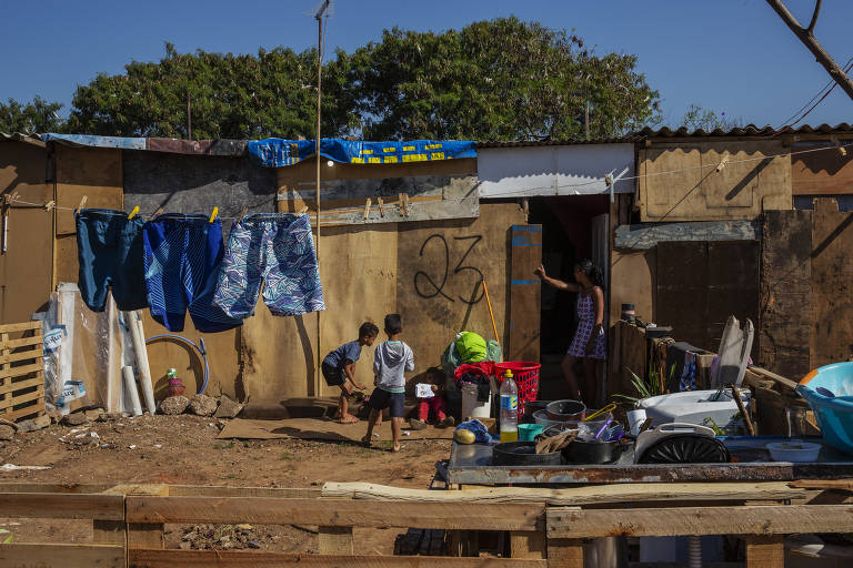 Barracos no Jardim Julieta, no Parque Novo Mundo