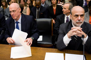 Treasury Secretary Henry Paulson and Federal Reserve Chairman Ben Bernanke appear berfore the House Financial Services Committee.