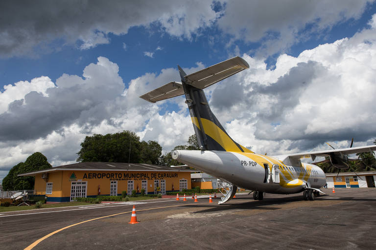 Visão do aeroporto de Carauari 