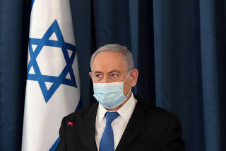 Israeli Prime Minister Netanyahu holds a weekly cabinet meeting in Jerusalem