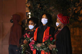 Funeral processsion of Zindzi Mandela, daughter of former South African president and liberation hero Nelson Mandela