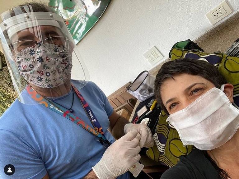 Sandra Annenberg - maquiagem na pandemia