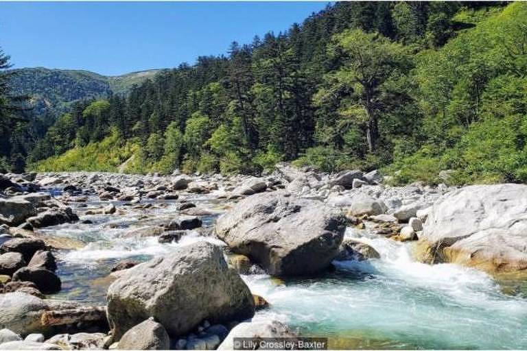 São necessários dois dias para chegar ao onsen mais remoto do Japão, localizado ao lado do rio Kurobe, nos Alpes japoneses