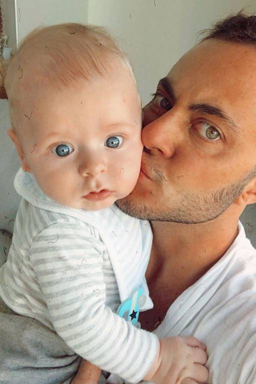 Thammy Miranda com o filho Bento Ferreira Miranda