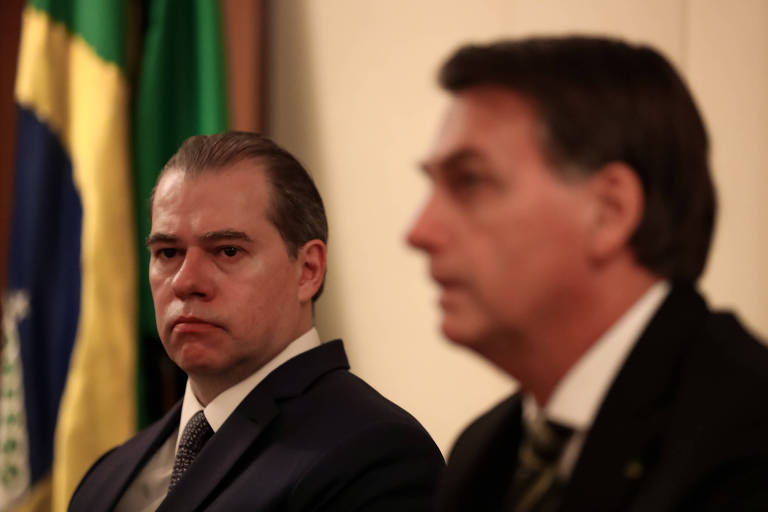 O presidente Jair Bolsonaro e o ministro Dias Toffoli, presidente do Supremo

