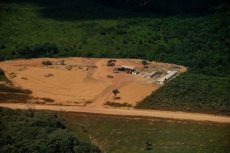 Área com desmatamento registrado pelo Prodes 2019, do Inpe, em Novo Progresso, no estado do Pará