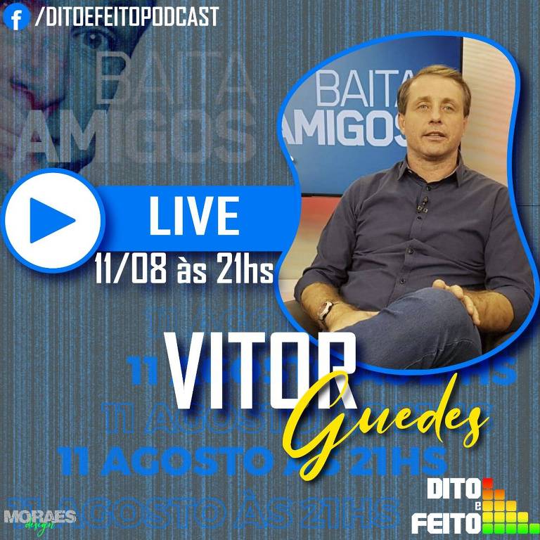 Live do colunista Vitor Guedes
