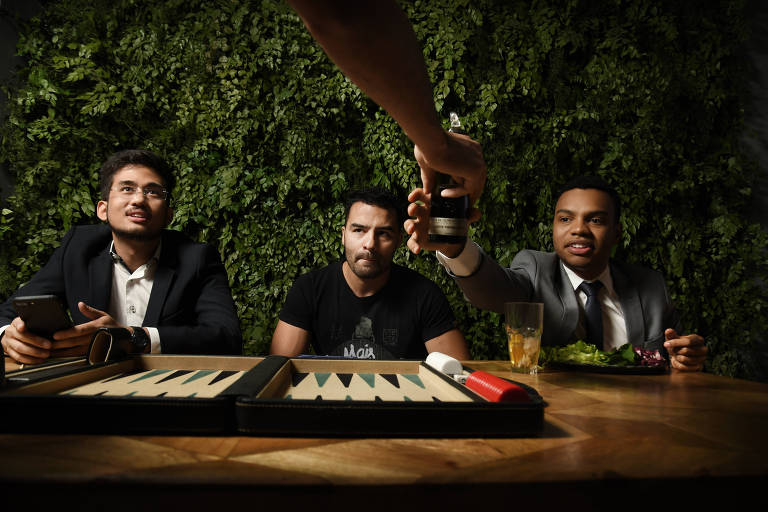 Kim Kataguiri, Arthur do Val, do canal Mamãe Falei, e Fernando Holiday (da esq. para a dir.),