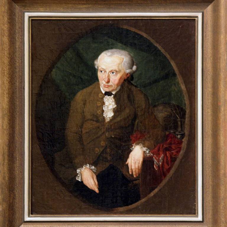 Quadro traz a imagem do filósofo Immanuel Kant, em tela que foi pintada por Gottlieb Doebler em 1791 