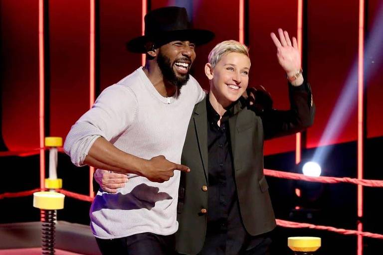 Stephen "tWitch" Boss  e Ellen DeGeneres 