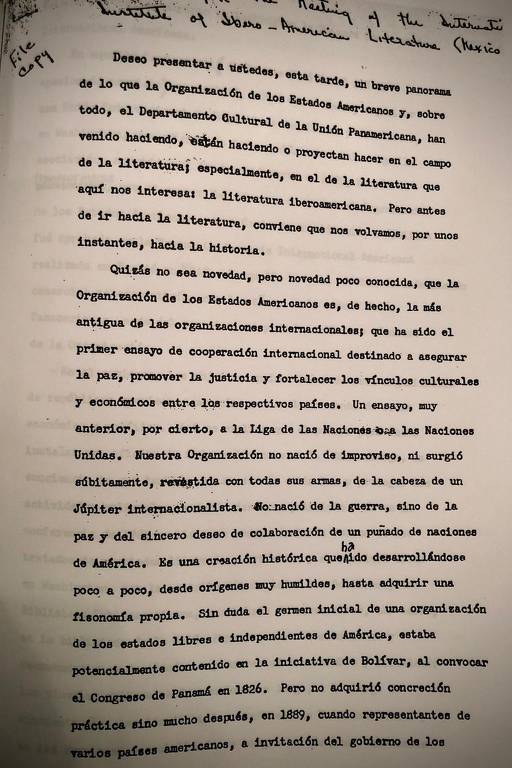 Discursos inéditos integram o livro “Erico Verissimo na União Pan-Americana: Discursos” (Edições Makunaíma, 2020), organizado pelas pesquisadoras Maria da Glória Bordini e Ana Letícia Fauri