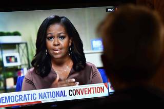 Michelle Obama, Bernie Sanders speak on first day of Democratic National Convention