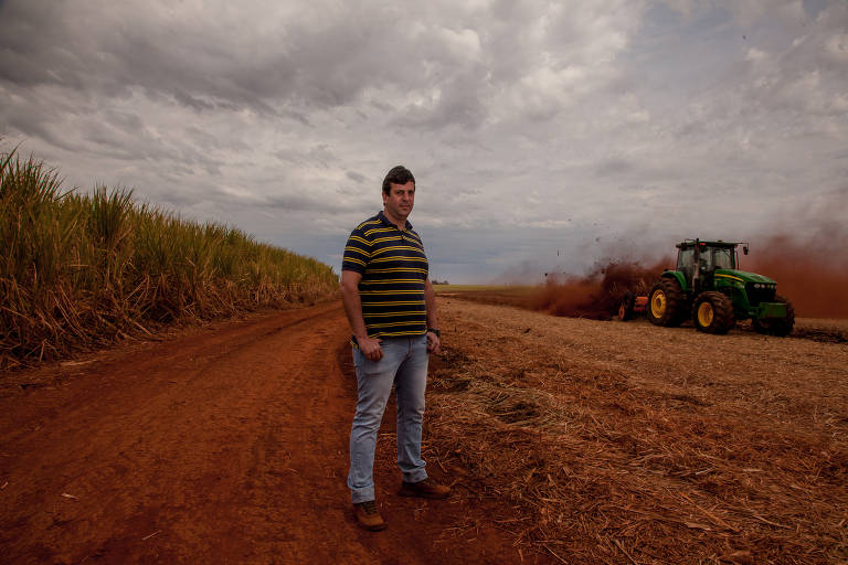 O produtor Roberto Rosseti, que planta cana na região de Ribeirão Preto (SP); atraso na safra por causa da pandemia resultou em produção menor neste ano