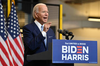 U.S. Democratic presidential nominee Joe Biden holds campaign event in Pittsburgh, Pennsylvania
