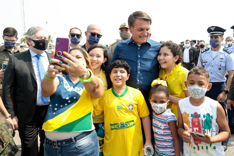 Presidente Jair Bolsonaro na cerimônia de inauguração da Estação Radar de Corumbá (MS)