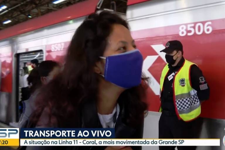Passageira fala palavrão ao vivo no Bom Dia São Paulo