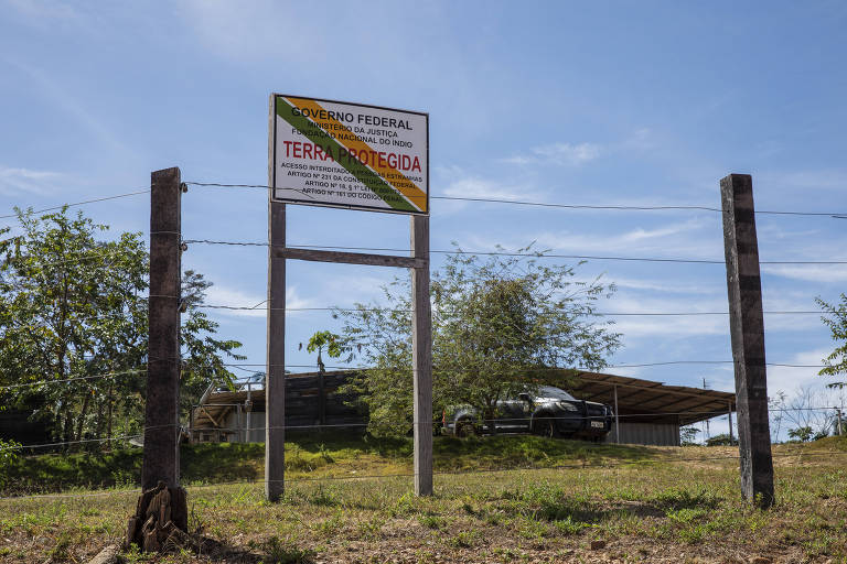 Base da Funai que fica ao lado da Vila Renascer dentro da Terra Indígena Apyterewa, no Pará