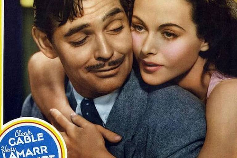 Lamarr com Clark Gable: ela conseguiu um lucrativo contrato com o estudio MGM