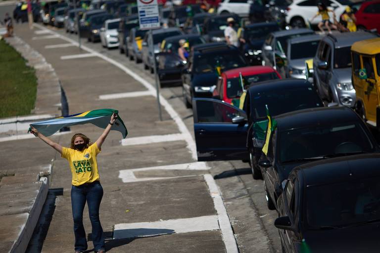 Carreata de apoio a Operação Lava Jato em São Paulo
