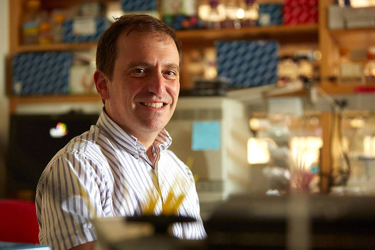 Marc Lipsitch, pesquisador da Universidade Harvard, sorri para uma foto 