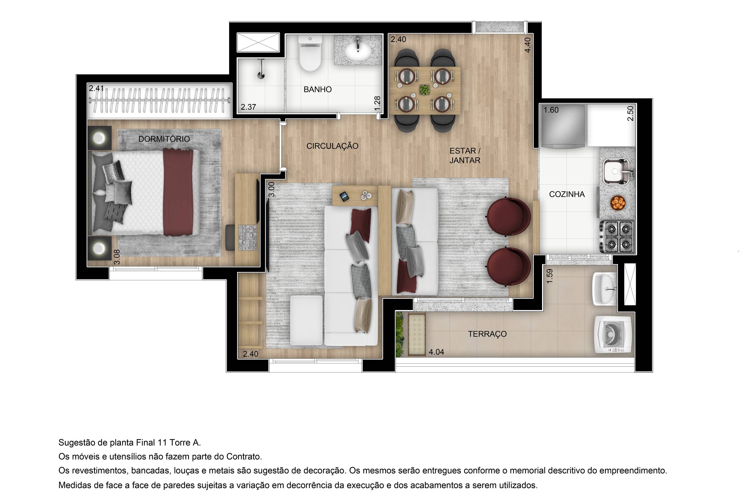 → ELO Caminhos da Lapa » Plantas de 47 a 68m²