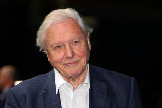 FILE PHOTO: Broadcaster and film maker David Attenborough attends the premiere of Blue Planet II at the British Film Institute in London