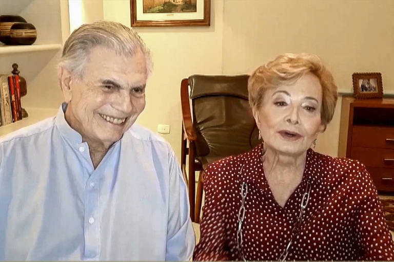 Pedro Bial entrevista os atores Tarcísio Meira e Glória Menezes
