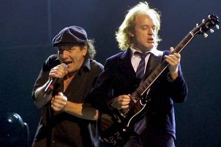 FILE PHOTO OF BRIAN JOHNSON AND ANGUS YOUNG PERFORM IN LAS VEGAS