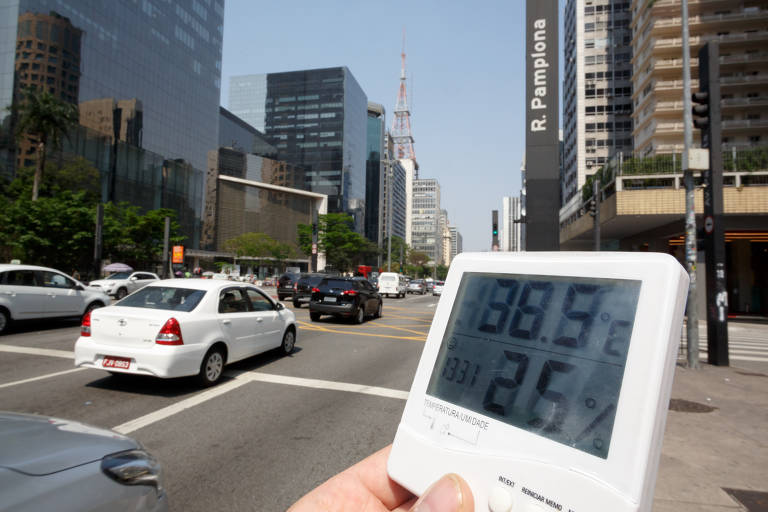 Paulistano encara mais de 41ºC em novo dia de forte calor em SP