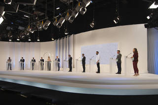 Debate entre candidatos à prefeitura de São Paulo, realizado da TV Bandeirantes em São Paulo.