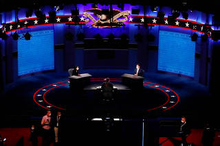 Preparations continue for the U.S. vice presidential debate between Vice President Mike Pence and Senator Kamala Harris in Salt Lake City, Utah
