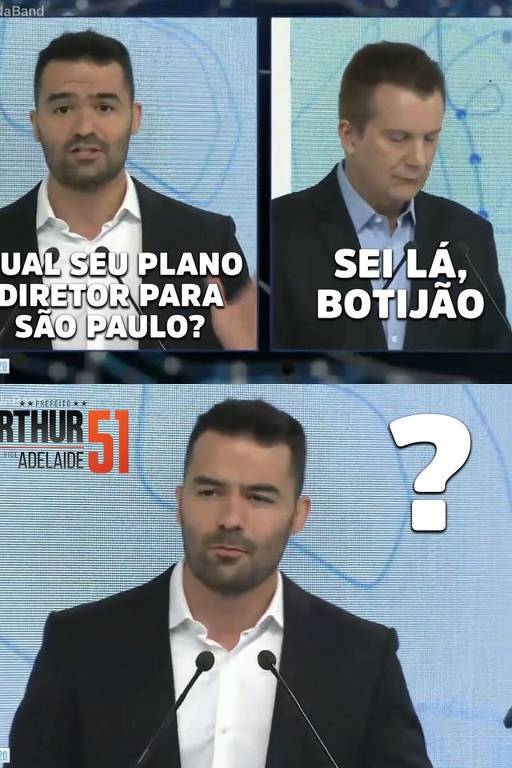 Meme publicado em rede social de Arthur do Val, candidato a prefeito de São Paulo