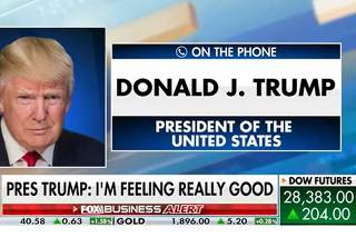Donald Trump dá entrevista por telefone ao canal Fox Business