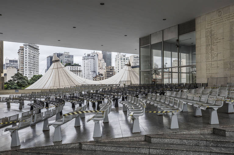 Auditório Freitas Nobre localizado no terreio do prédio da Câmara Municipal de SP