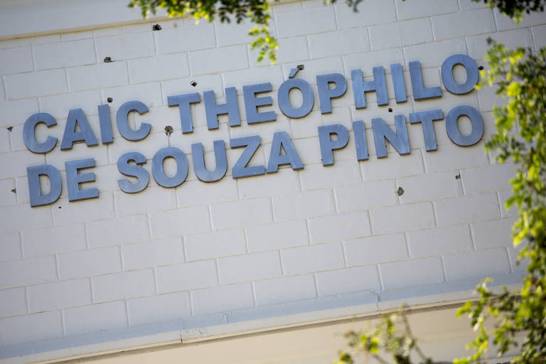 A escola CAIC Theopilo de Souza Pinto, na favela da Nova Brasilia, no Complexo do Alemão, ficou na linha de tiros desde que uma UPP foi instalada dentro do pátio da instituição. Policiais usam o terreno e algumas paredes para se proteger durante troca de tiros com traficantes da região, e os alunos sofrem com os confrontos