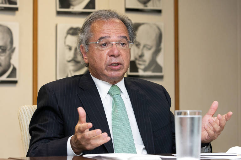 O ministro da Economia Paulo Guedes, em Brasília