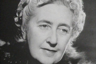 Author Agatha Christie is seen in this undated still image